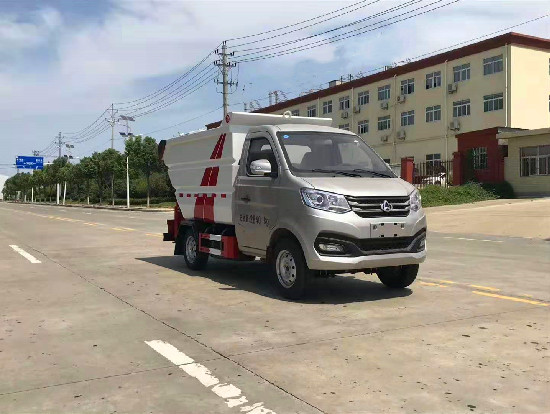 長(zhǎng)安國六3.5方無泄漏后掛桶壓縮垃圾車